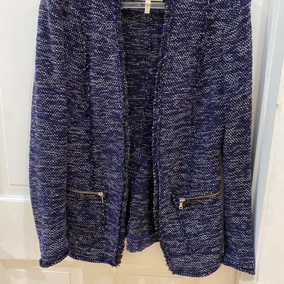Rebecca Taylor navy cardigan blazer, size 2 - Picture 6 of 8